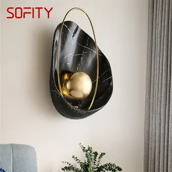 SOFITY Nordic Kreatívne Nástenné svietidlo Sconces Moderné LED Svietidlo Pearl Tieni Príslušenstvo pre Domáce Obývacia Izba