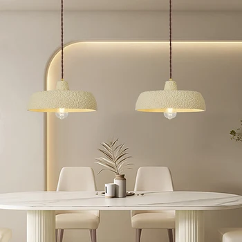 Francúzsky Krém Štýl Nová Reštaurácia, LED Luster Tvorivé Jedálenský Stôl Lampa Model Izba Dizajnér Bar Ostrov Závesné Svietidlo
