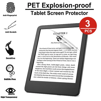 3KS v nevýbušnom Screen Protector Pre Kindle11 2022 6 Palcový HD Jasné Tablet Displej Krytu PET Ochranný Film Nie Sklo