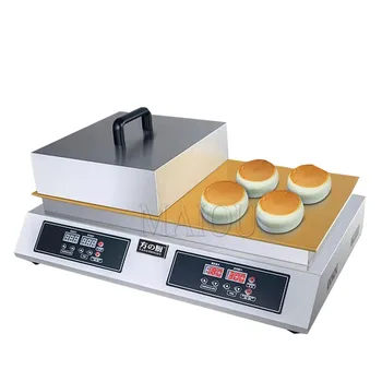 2600W obojstrannú Souffle Stroj Obchodné Dorayaki Souffle Muffin Stroj Čistej Medi Digitálne Snack 220V