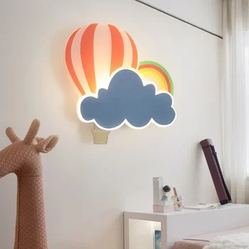 8W 12W Roztomilé Nástenné svietidlo Pre Uličkou Lôžku Dieťa spálne dekorácie interiérové Svietidlá Schodisko podobenstve cloud Art design Sconces