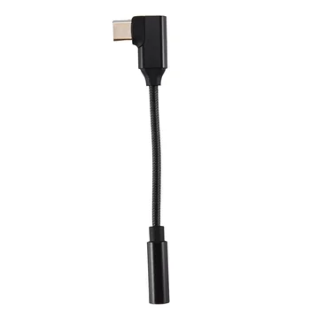 USB C do 3,5 mm pre Slúchadlá, Adaptér 90 Stupňov, Typ C Prenosný Slúchadlový Zosilňovač DAC pre iPad Pro Huawei, Samsung Galaxy