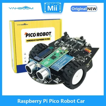 Yahboom Raspberry Pi Pico Robot do Auta Open Source MicroPython Programovanie Podpory APP Riadenie Sledovania Zahŕňa Batérie