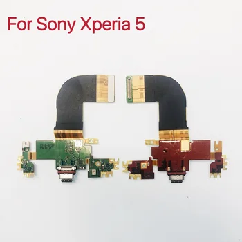 Pôvodný Typ-C Nabíjačku USB Nabíjací Port Nabíjanie Dock Konektor Flex Kábel Na Sony Xperia 5 X5 J8210 J9210 Náhradné