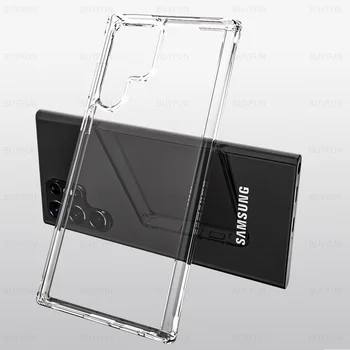 S23Ultra Jasný Prípad Pre Samsung Galaxy S23 Ultra 5G Transparentné Mäkký Kryt Pre Samsung S23 Plus S 23 + Shockproof Silikónové Shell