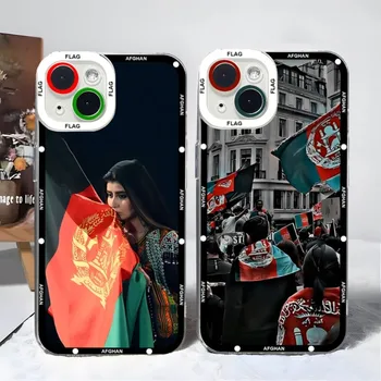 Afganistan afganský Vlajka Telefón Prípade Transparentné Pre Xiao 13 Redmi 11 12 10 Pro Lite Pro Plus Poco X3GT F3 Anjel Oko Pokrytie