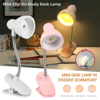 Mini Kniha Svetlo Svetla na Čítanie, Mini Clip-On Štúdia Stolná Lampa Batérie Powered Flexibilné Nočný Stolík Lampy, Osvetlenie LED