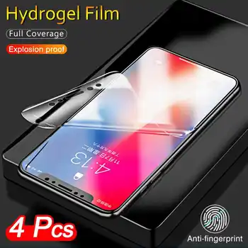 Mokoemi 4Pcs Hydrogel Fólia Pre Huawei P Smart 2020 2021 S Z 2019 Plus Pro Screen Protector Predné Film