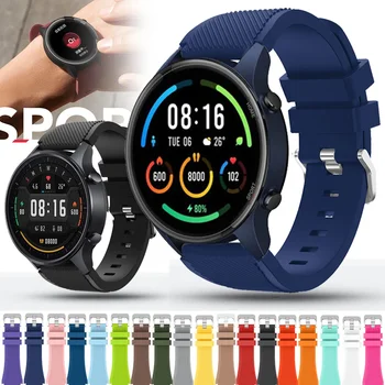 Pre Xiao MI Sledujte Farby, Remienok Silikónový Náramok Náramok 22 mm Watchband Pre Xiao Smart Mi Watch Color športové vydanie correa