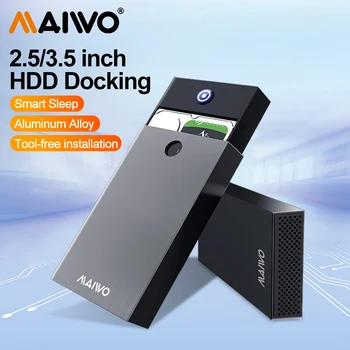 MAIWO 2.5/3.5 Palcový HDD Prípade Externý Pevný Disk Krytu SATA Na USB3.0 HDD pre Typ C HDD SSD Disk Prípade použitia Náradia pre Pc Prípade