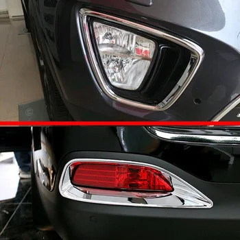 Pre KIA SORENTO L 2015 2016 2017 ABS Chrome Predné A Zadné Hmlové Svetlo Lampy Kryt Výbava Auto Príslušenstvo Nálepky