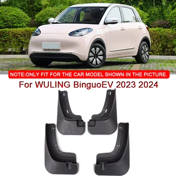 Pre WULING BinguoEV 2023 2024 Auto Styling ABS Auto Blato Klapky Splash Guard Blatníky MudFlaps Predné Zadný Blatník Auto Príslušenstvo