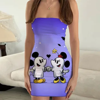 Módne dámske odevy 2023 3D tlač Halloween žien strany kostýmy Disney séria dámy letné sexy šaty
