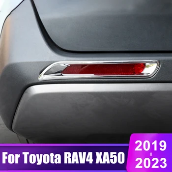 Pre Toyota RAV4 2019 2020 2021 2022 2023 RAV 4 XA50 Hybrid ABS Uhlíkových Vlákien Auto Zadné Hmlové Svetlo Rám Orezania Kryt Príslušenstvo