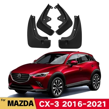 Bahno Klapky Pre Mazda CX3 CX 3 2016-2021 2017 2018 DK Splash Stráže MudFlaps Predné Zadné Blatníky Blatník Auta Vonkajšie Príslušenstvo