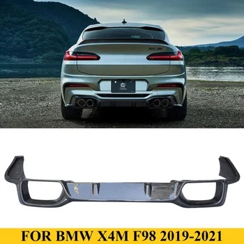 Pre BMW X4M F98 2019-2021 Uhlíkových Vlákien Zadný Difúzor Nárazníka Pery Spojler, Auto Tuning