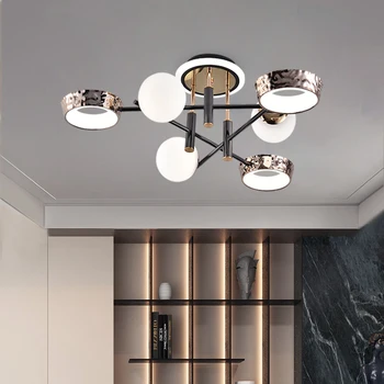 Moderné LED spálňa stropné lampy, obývacia izba osvetlenie luster lampa luster hotel dekorácie, lampy, Svietidlá