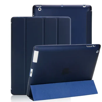 Puzdro Pre Apple iPad 2 3 4 Ultra Slim PU Kože Flip Cover Mäkké TPU Magentic Smart Case Pre iPad 2 3 4 A1430 A1460 Vzduchu 1 2 9.7