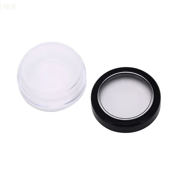 10g plastové prázdne loose powder hrniec s sito kozmetické make-up jar kontajner