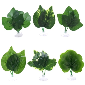 Umelé Akvárium Dekor Rastliny Plastové Vody Buriny Ornament Simulácia Leaf Akvárium Rastliny, Dekorácie