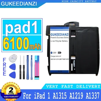 GUKEEDIANZI Batérie pre Apple iPad 1, Veľké Batérie, 6100mAh, A1315, A1219, A1337, 616-0448, 616-0478, 969TA028H,pre iPad1