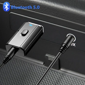 USB Bluetooth Adaptér 5.0 Prijímač Bluetooth Bezdrôtovým Vysielačom Hudby a Audio pre PC TV Auto Hands-free 3.5 mm AUX adaptér