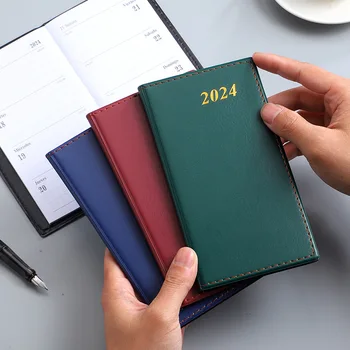 2024 anglický Kalendár Notebook španielsky Týždeň Plánovač Samostatne disciplinovaný Hodiny v Notebooku Písanie poznámkový blok