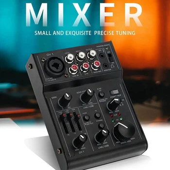 Audio Mixer Zvuk Audio Rozhranie Vstavaný Efekt Mini Profesionálny Mixér Zvuková Karta