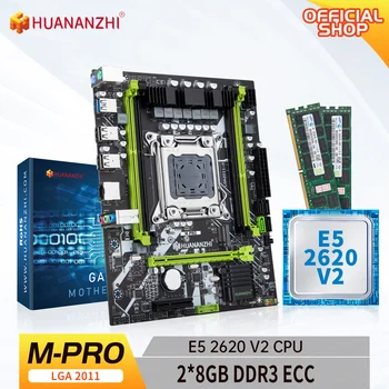 HUANANZHI X79 M PRO LGA 2011-3 XEON X79 základná Doska s procesorom Intel E5 2620 V2 s 2*8GB DDR3 RECC pamäť combo kit set NVME