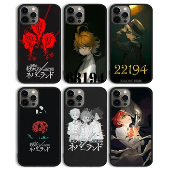 Anime Zasľúbenej krajiny nekrajiny Telefón Prípade Zadný Kryt pre iPhone 15 SE2020 14 13 11 12 Pro Max mini XS XR X 8 Plus 7 6S Shell Coque